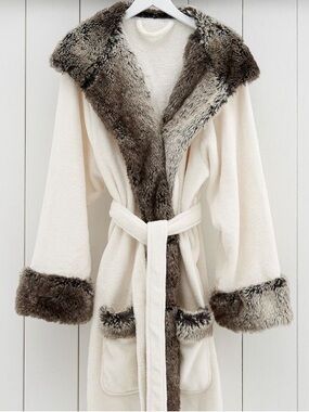 Pottery Barn Faux Fur Ombre Robe
